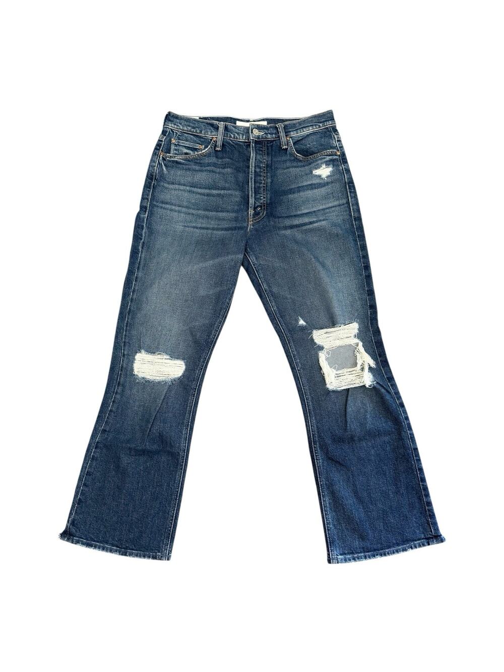 Mother Superior Tripper Jeans Size 29 “Your Treat or Mine” Raw Hem Distressed